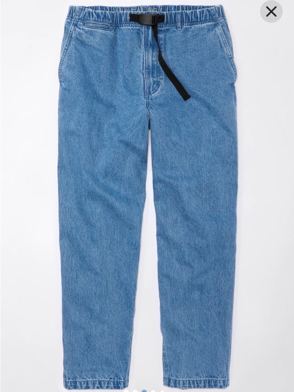 AE American Eagle Belted Loose Jean NWT Size Medium - Picture 4 of 15
